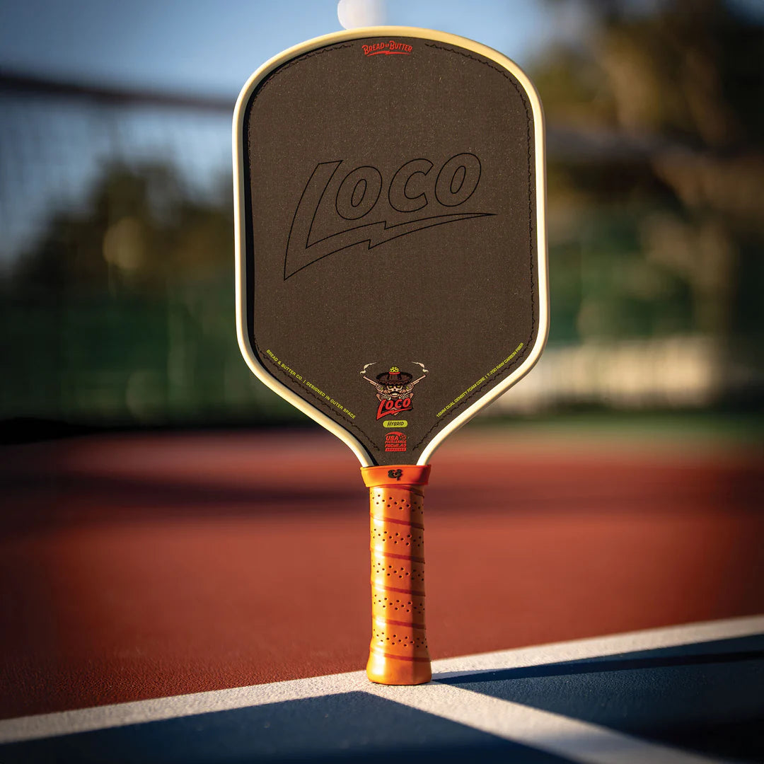 Bread & Butter -The Loco 16mm Pickleball Paddle- Hybrid (Cover Included)