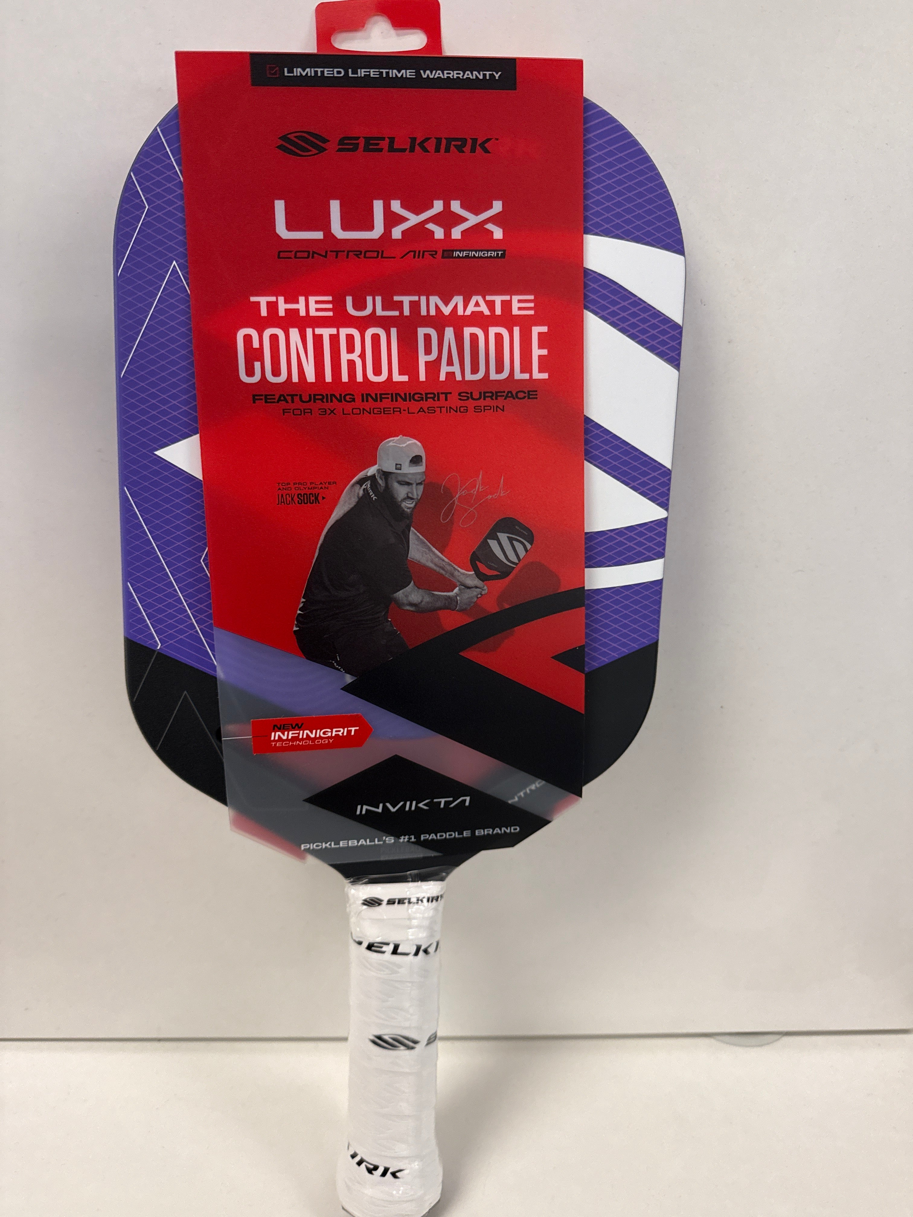 Selkirk Luxx Control Air Infinite Grip Jack Sock Invikta Purple