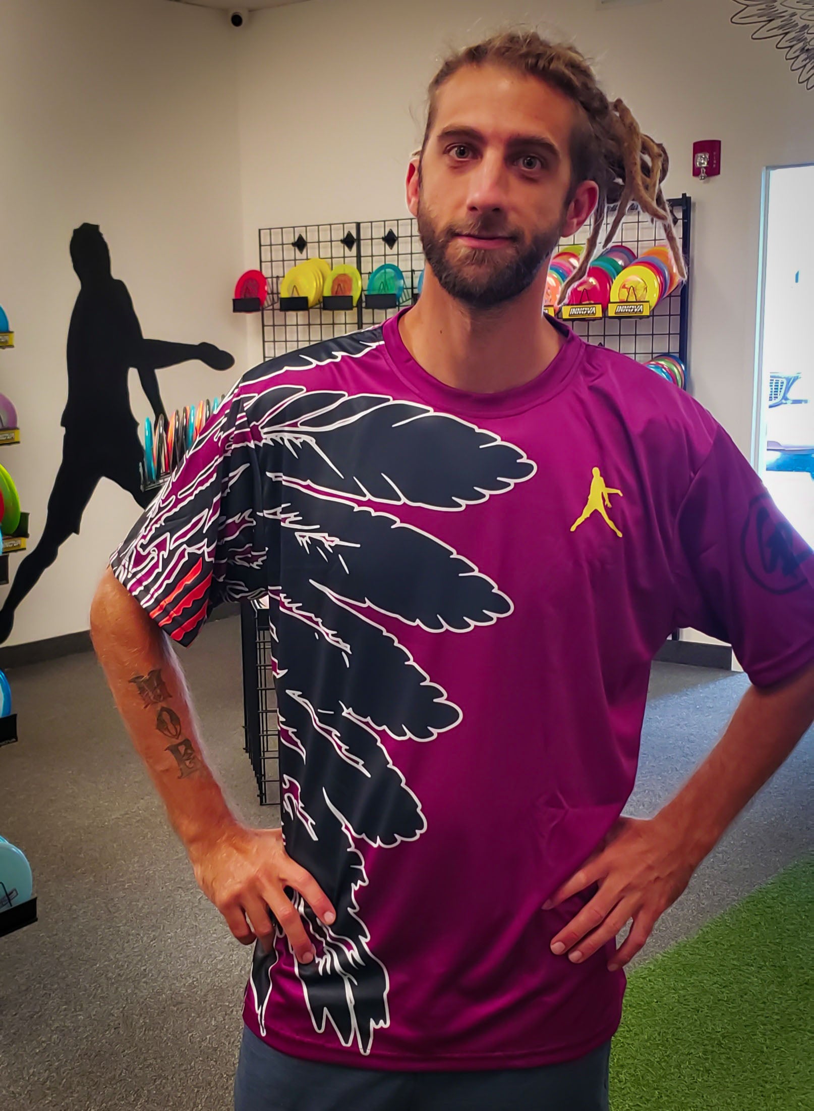 Gavin Rathbun Double Eagle Tour Series Purple No Collar Jersey