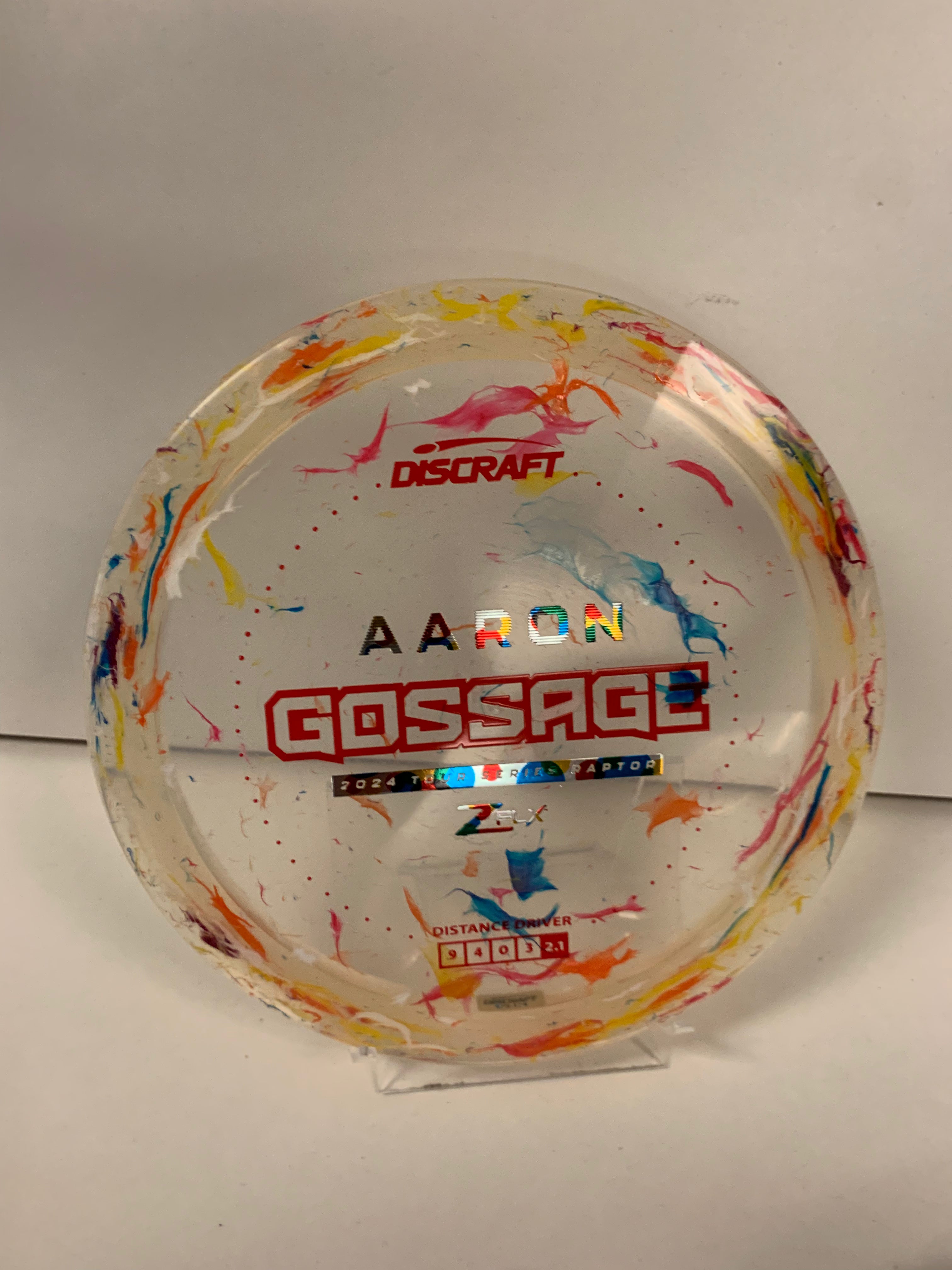 Discraft Gossage Tour Series Jawbreaker Z Flx Raptor