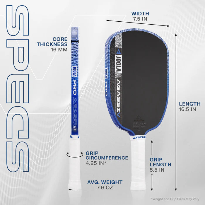 Joola Paddle Agassi Pro V 16mm