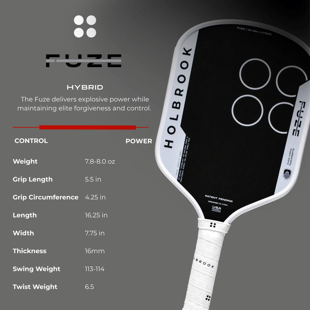 Holbrook Fuze Hybrid Paddle 16mm