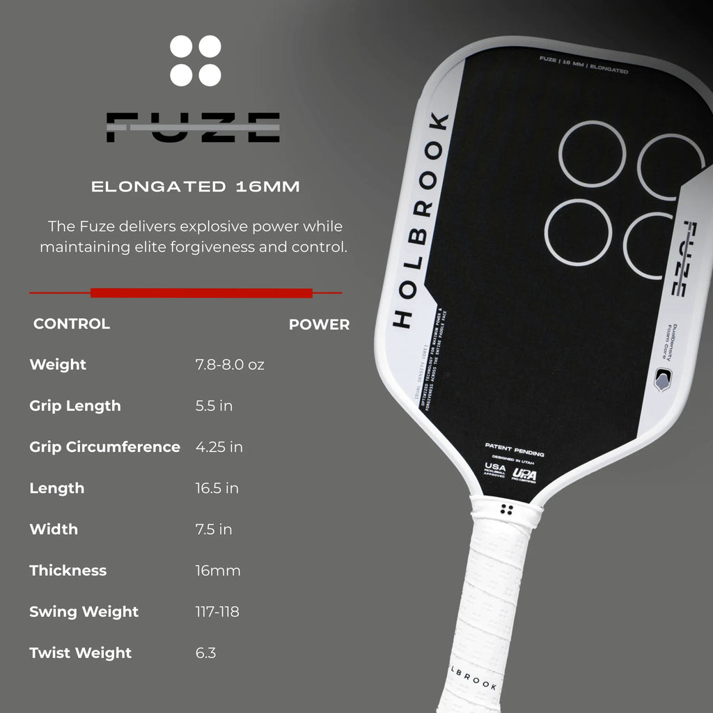 Holbrook Fuze Elongated Paddle 16mm