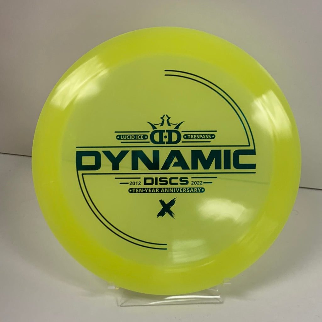 Dynamic Discs Lucid Ice Trespass 10yr anniversary