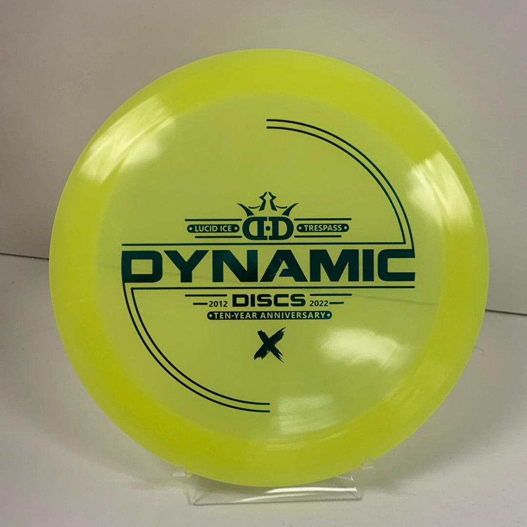 Dynamic Discs Lucid Ice Trespass 10yr anniversary
