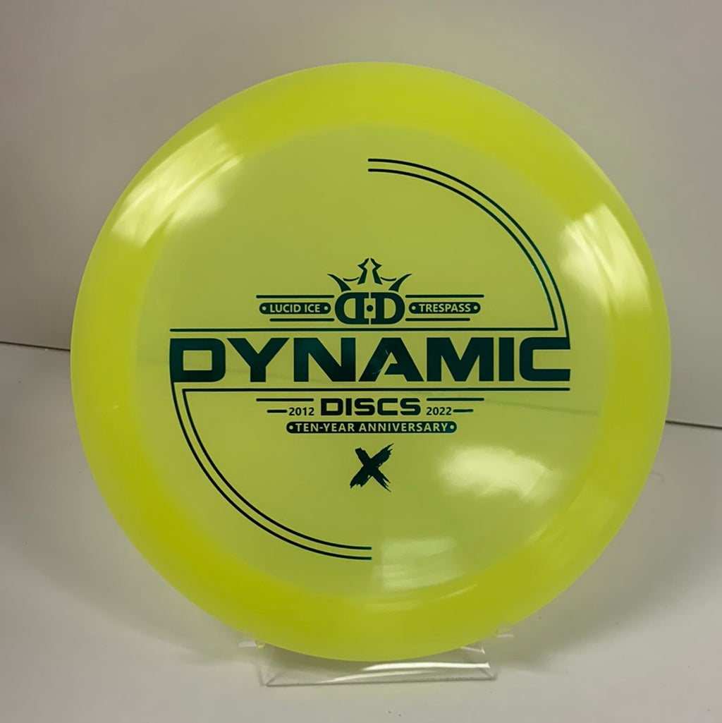 Dynamic Discs Lucid Ice Trespass 10yr anniversary