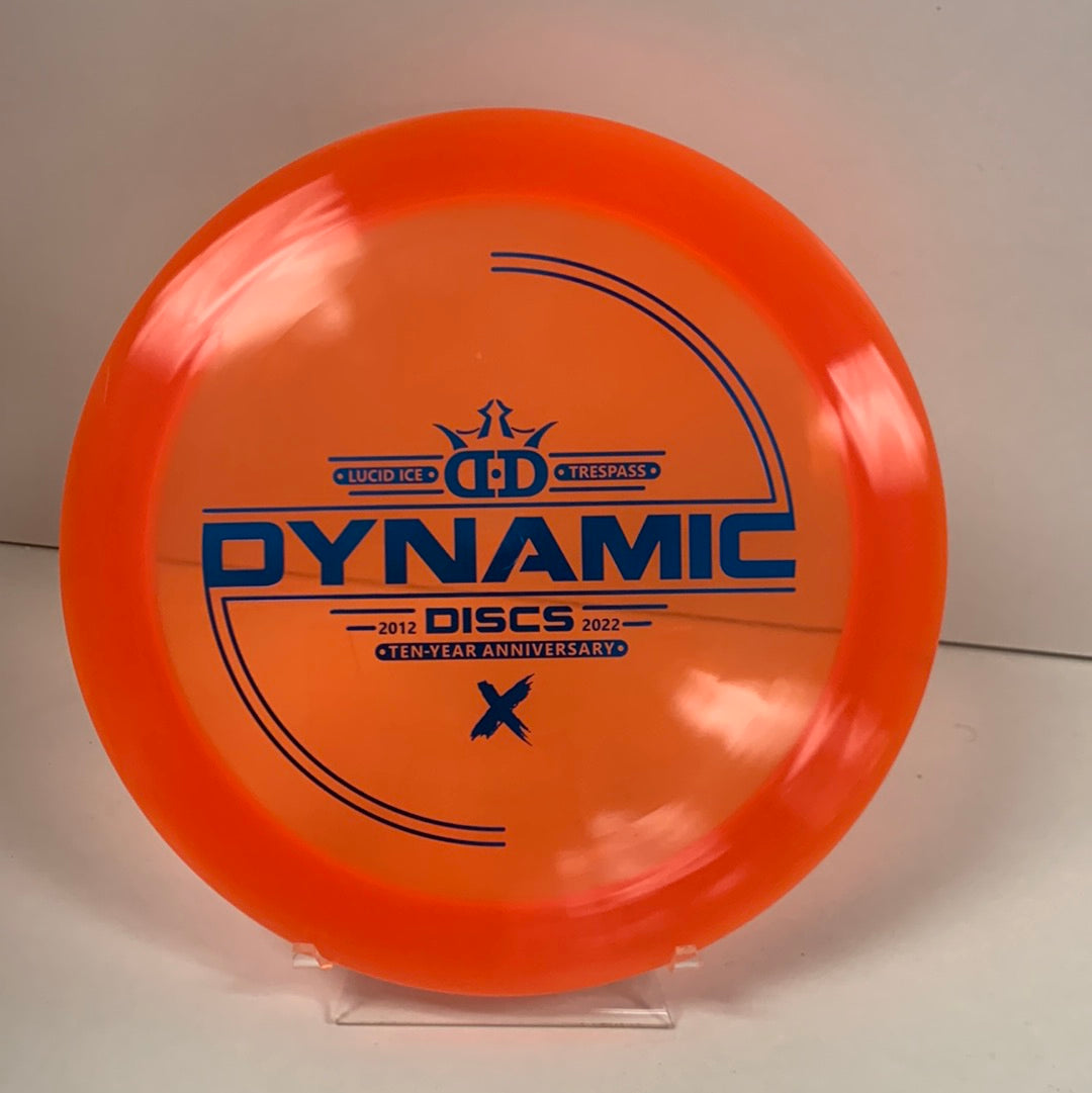 Dynamic Discs Lucid Ice Trespass 10yr anniversary