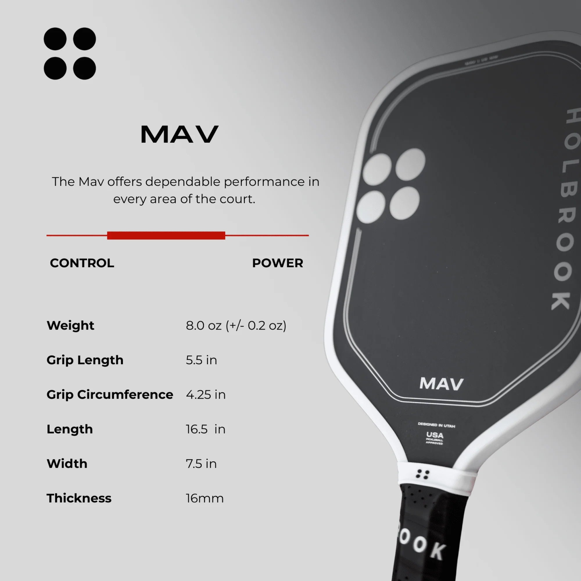 Holbrook Mav Paddle 16mm