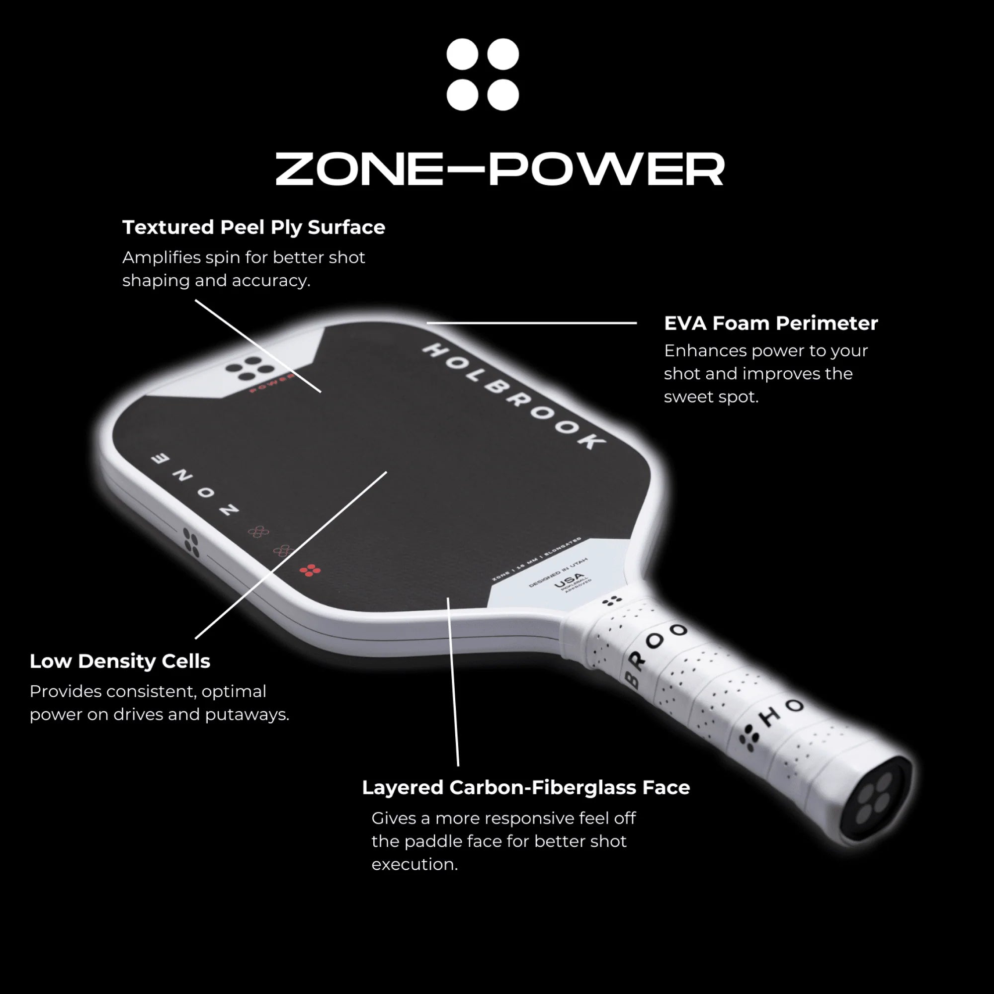 Holbrook Zone Power Paddle 16mm