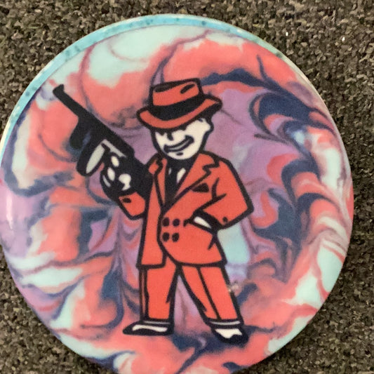 Bottom stamp Boss - Mob Boss Stamp - Red/Purple Swirl Dye